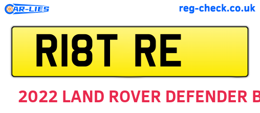 R18TRE are the vehicle registration plates.