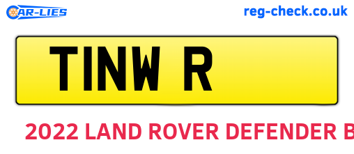T1NWR are the vehicle registration plates.