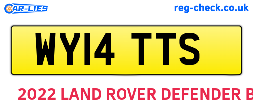 WY14TTS are the vehicle registration plates.