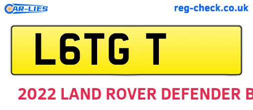 L6TGT are the vehicle registration plates.