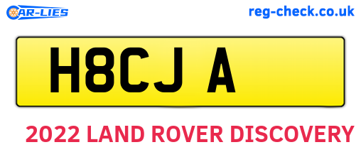H8CJA are the vehicle registration plates.