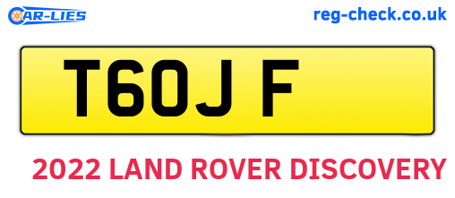 T6OJF are the vehicle registration plates.