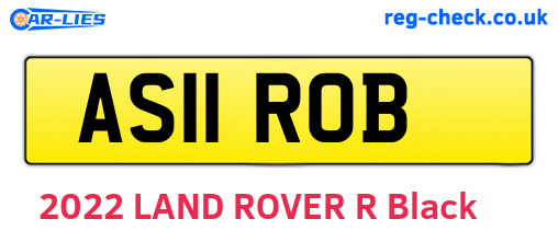 AS11ROB are the vehicle registration plates.