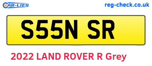 S55NSR are the vehicle registration plates.