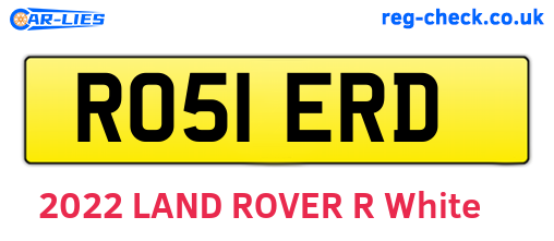 RO51ERD are the vehicle registration plates.