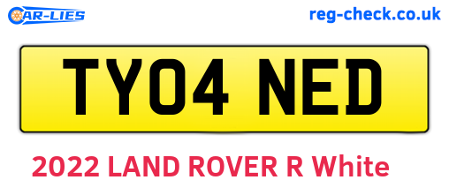 TY04NED are the vehicle registration plates.