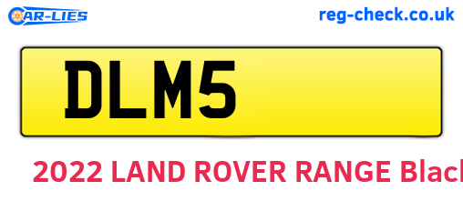 DLM5 are the vehicle registration plates.