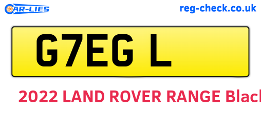 G7EGL are the vehicle registration plates.