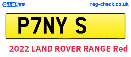 P7NYS are the vehicle registration plates.