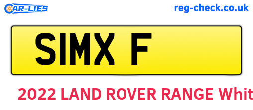 S1MXF are the vehicle registration plates.