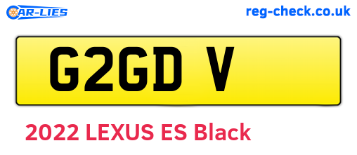 G2GDV are the vehicle registration plates.