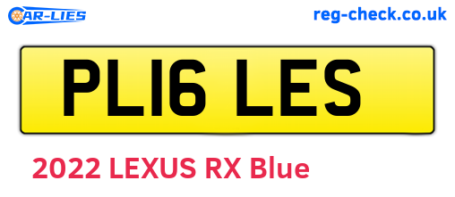 PL16LES are the vehicle registration plates.