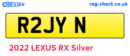 R2JYN are the vehicle registration plates.
