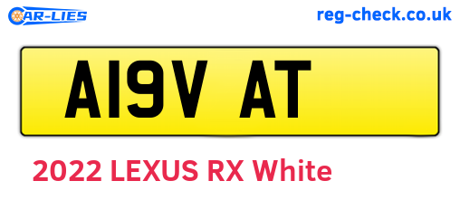 A19VAT are the vehicle registration plates.