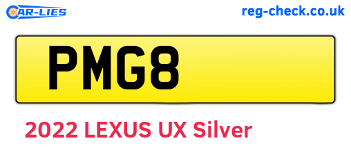 PMG8 are the vehicle registration plates.