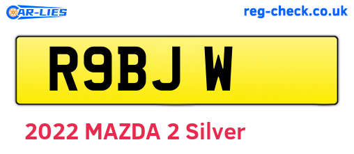 R9BJW are the vehicle registration plates.