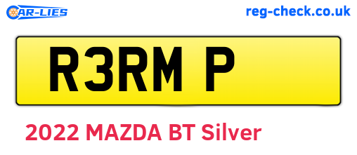 R3RMP are the vehicle registration plates.