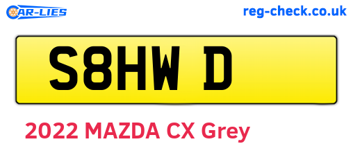 S8HWD are the vehicle registration plates.