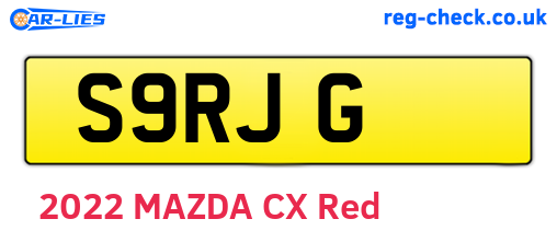 S9RJG are the vehicle registration plates.