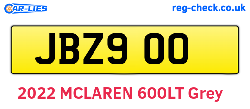 JBZ900 are the vehicle registration plates.