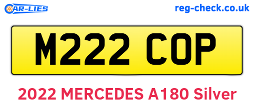 M222COP are the vehicle registration plates.