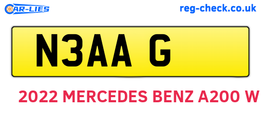 N3AAG are the vehicle registration plates.