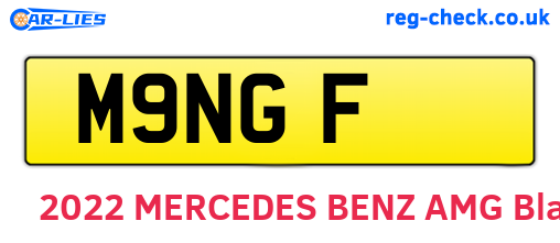 M9NGF are the vehicle registration plates.