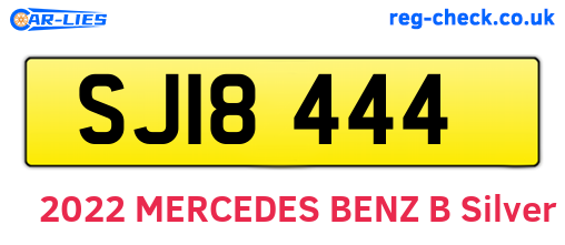 SJI8444 are the vehicle registration plates.