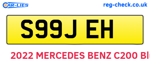 S99JEH are the vehicle registration plates.