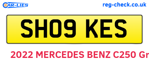 SH09KES are the vehicle registration plates.