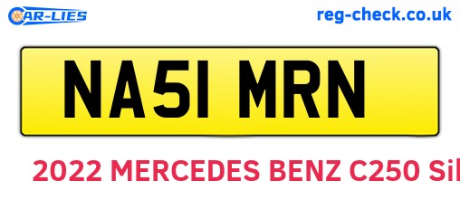 NA51MRN are the vehicle registration plates.