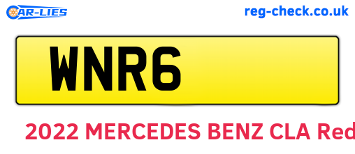 WNR6 are the vehicle registration plates.