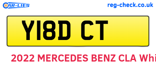 Y18DCT are the vehicle registration plates.