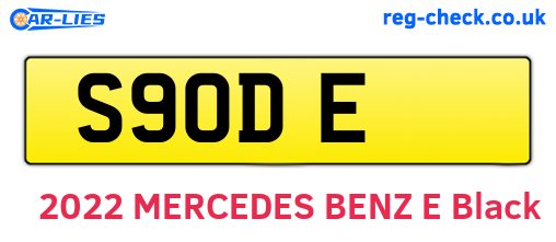 S9ODE are the vehicle registration plates.