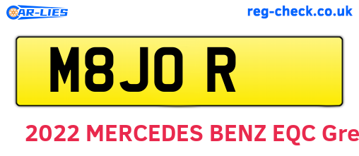 M8JOR are the vehicle registration plates.