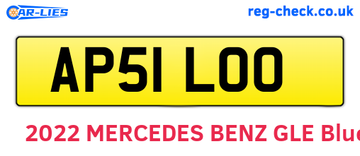 AP51LOO are the vehicle registration plates.