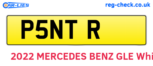 P5NTR are the vehicle registration plates.