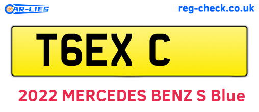T6EXC are the vehicle registration plates.