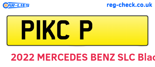 P1KCP are the vehicle registration plates.