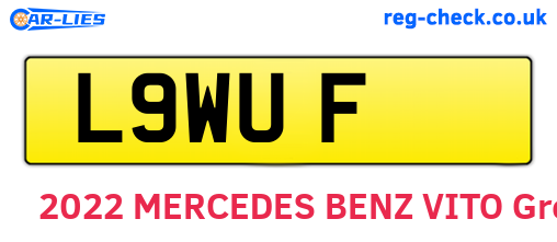 L9WUF are the vehicle registration plates.