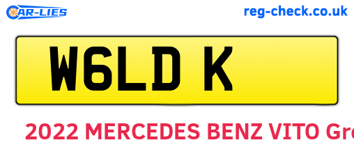 W6LDK are the vehicle registration plates.