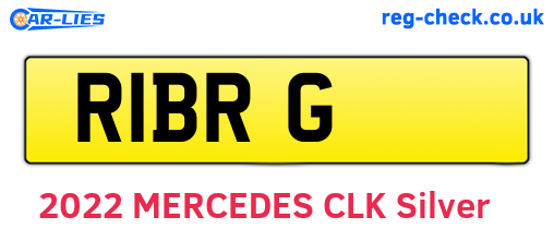 R1BRG are the vehicle registration plates.