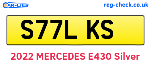 S77LKS are the vehicle registration plates.