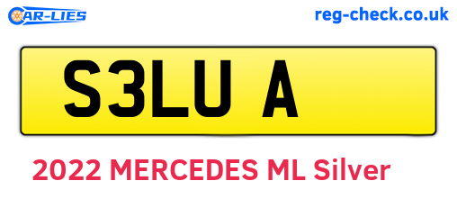 S3LUA are the vehicle registration plates.