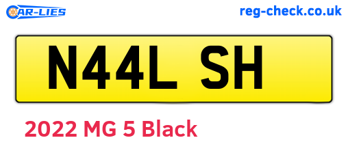 N44LSH are the vehicle registration plates.
