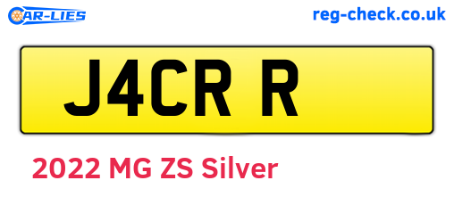 J4CRR are the vehicle registration plates.