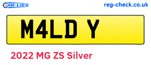 M4LDY are the vehicle registration plates.