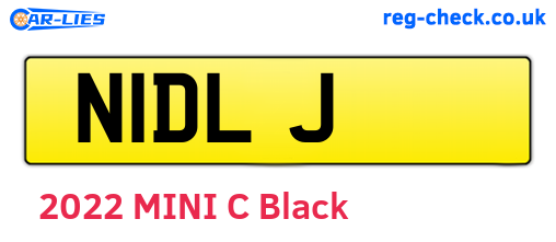 N1DLJ are the vehicle registration plates.