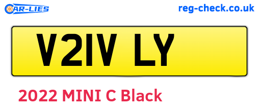 V21VLY are the vehicle registration plates.