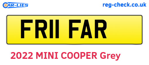 FR11FAR are the vehicle registration plates.